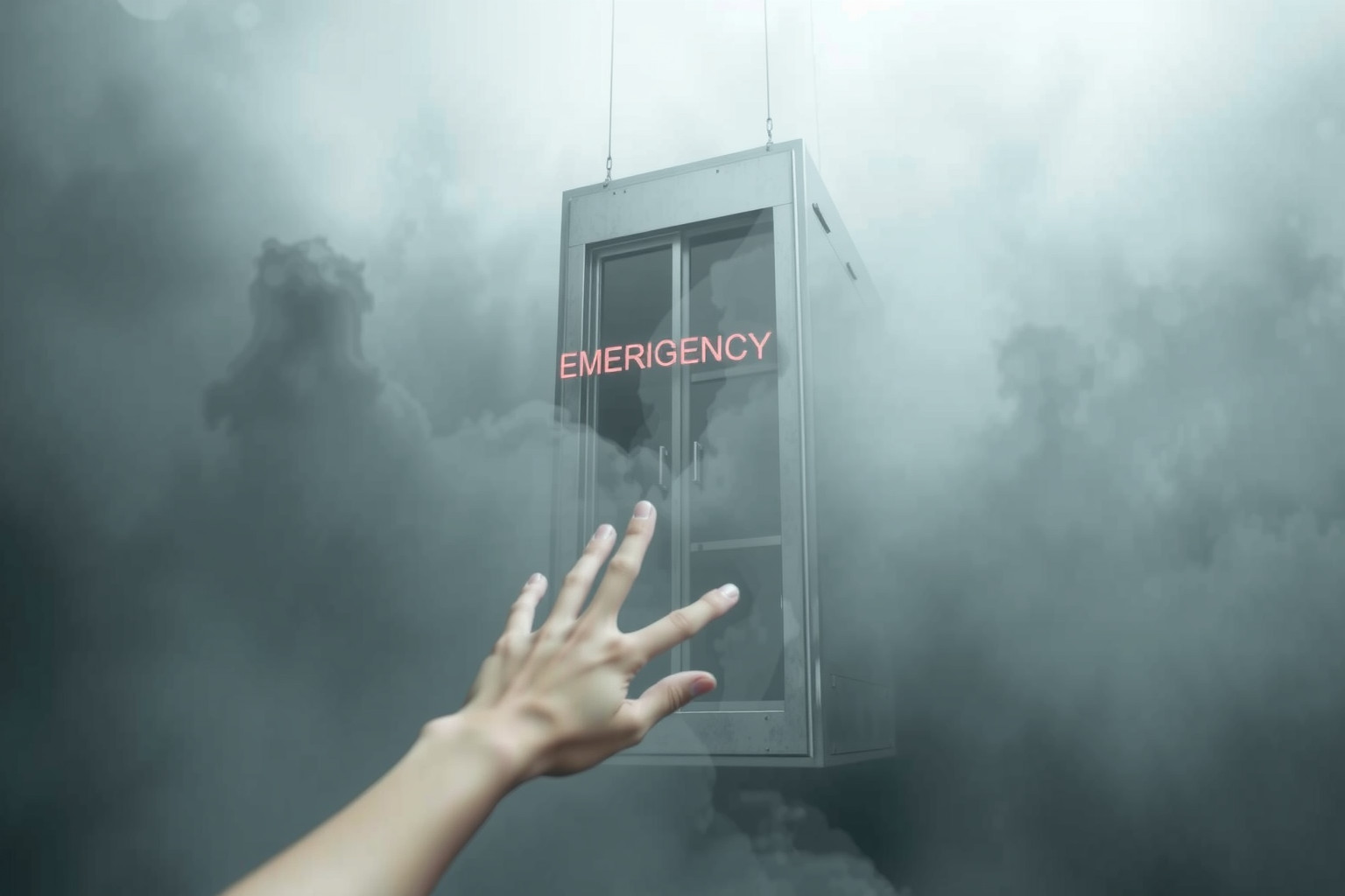 Sognare l'ascensore bloccato simboleggia ansia e bisogno d'aiuto.