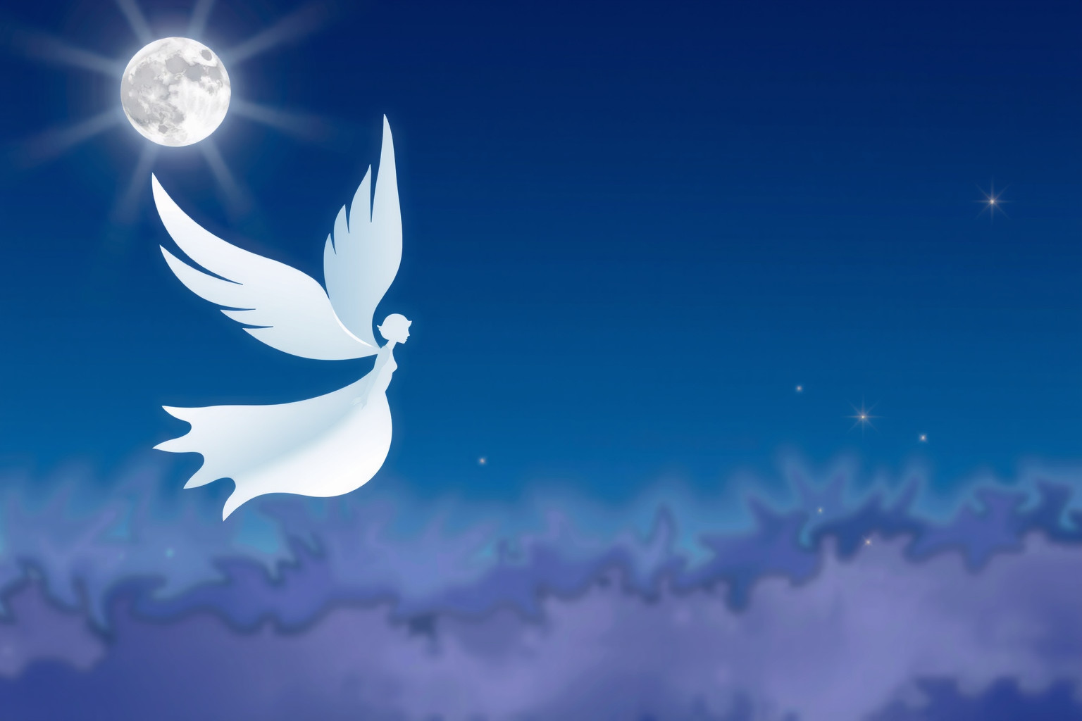 Sognare ali bianche simboleggia purezza e libertà spirituale.