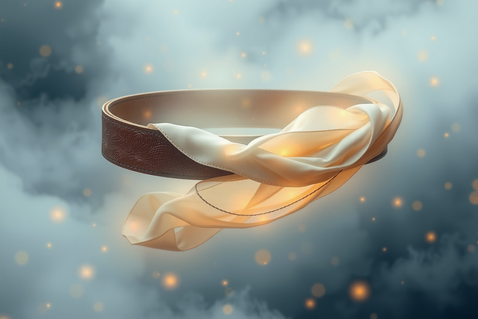 Il materiale della cintura riflette forza, flessibilità e protezione nei sogni.