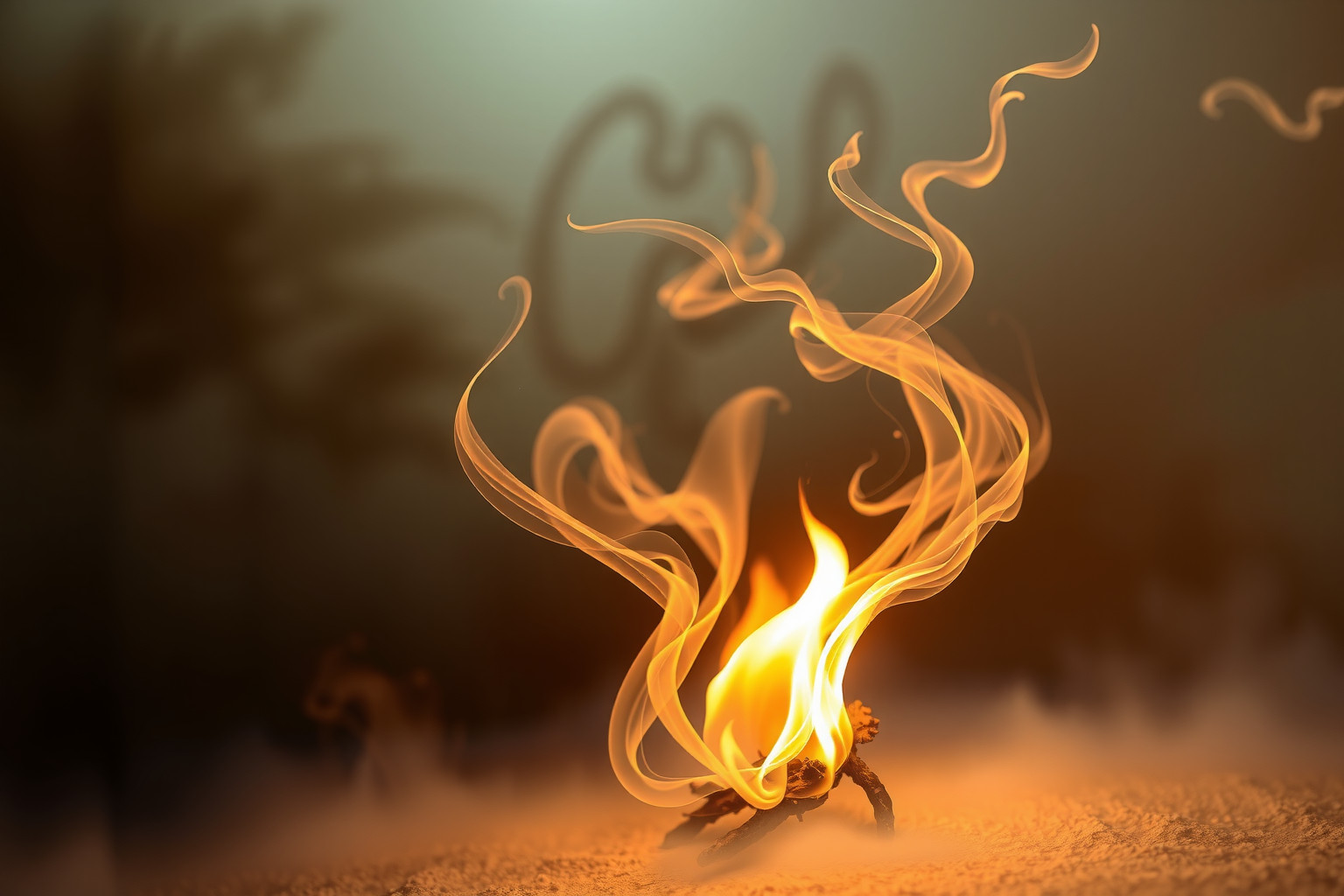 La combustione simboleggia trasformazione interiore e rinascita spirituale.