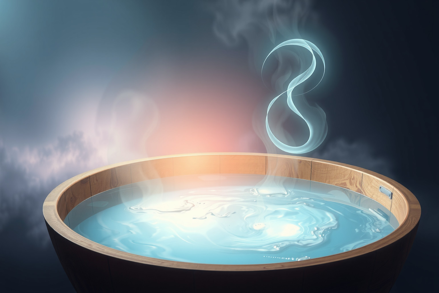 L'acqua nella vasca purifica emozioni nascoste nel subconscio.