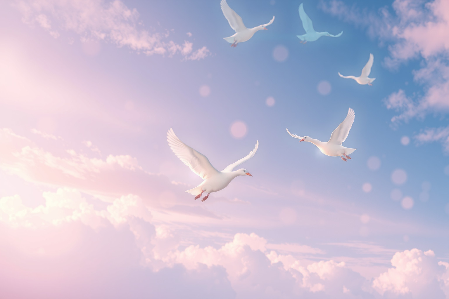 Le oche selvatiche in volo simboleggiano ambizioni e libertà.