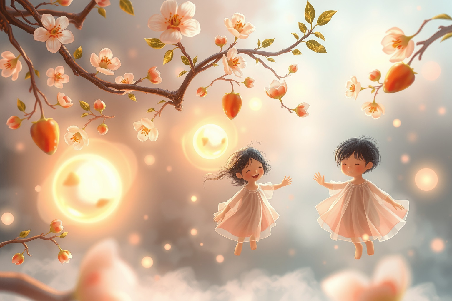 Sognare bambini nella composta simboleggia purezza e armonia naturale.