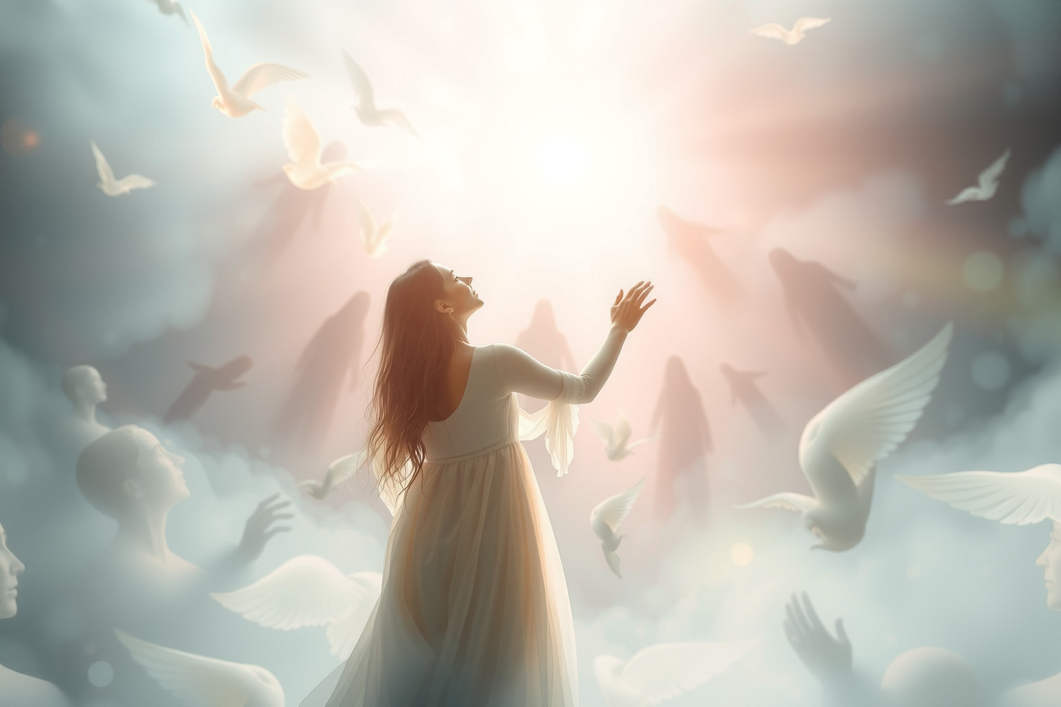 Sognare di aiutare anime indica desiderio di redenzione personale profonda.