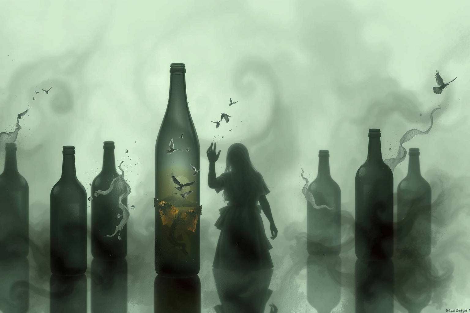 Sognare l'alcol riflette spesso paure profonde di perdita di controllo.