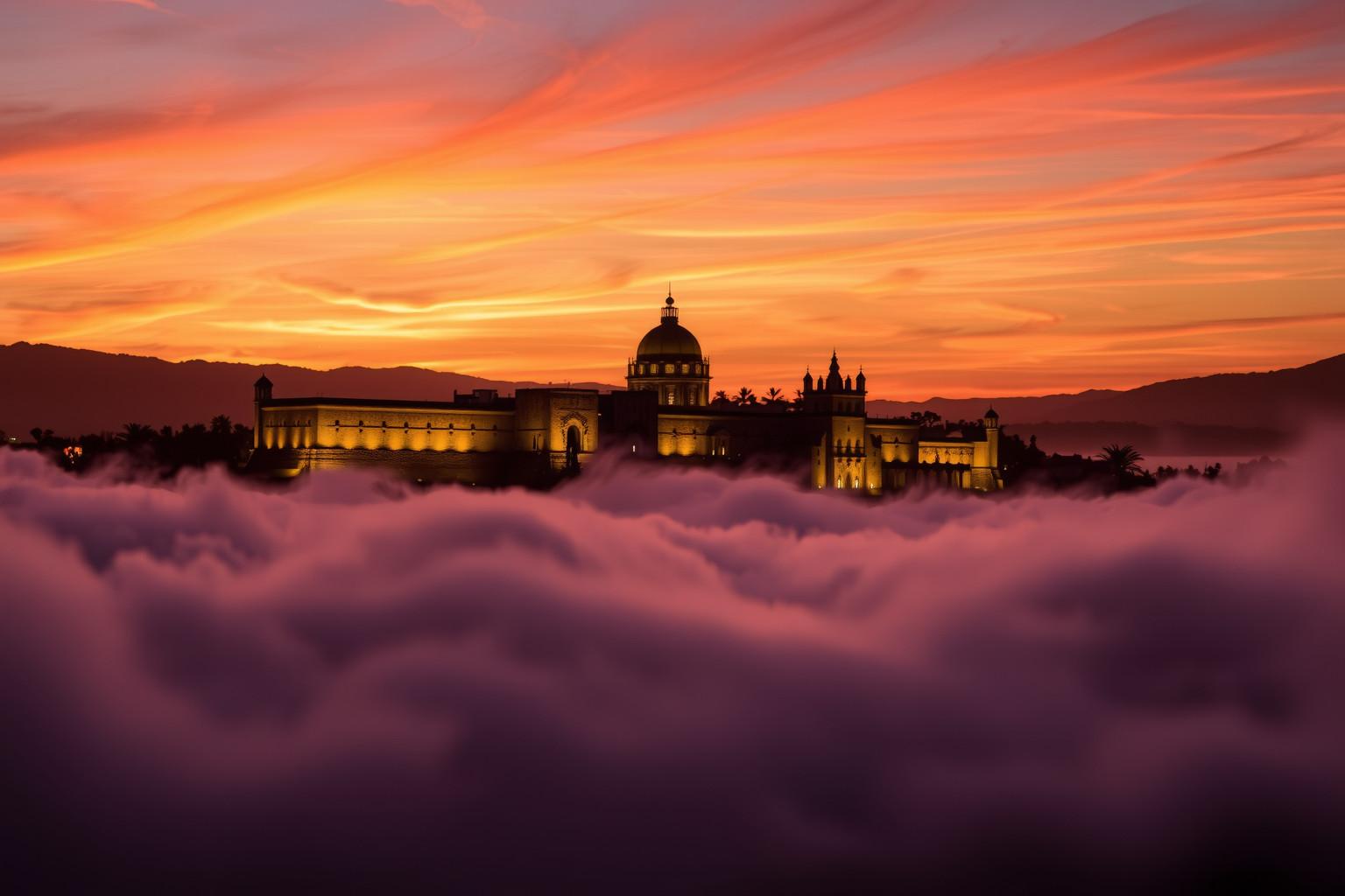 Sognare l’Alhambra al tramonto simboleggia pace e fine di un ciclo.