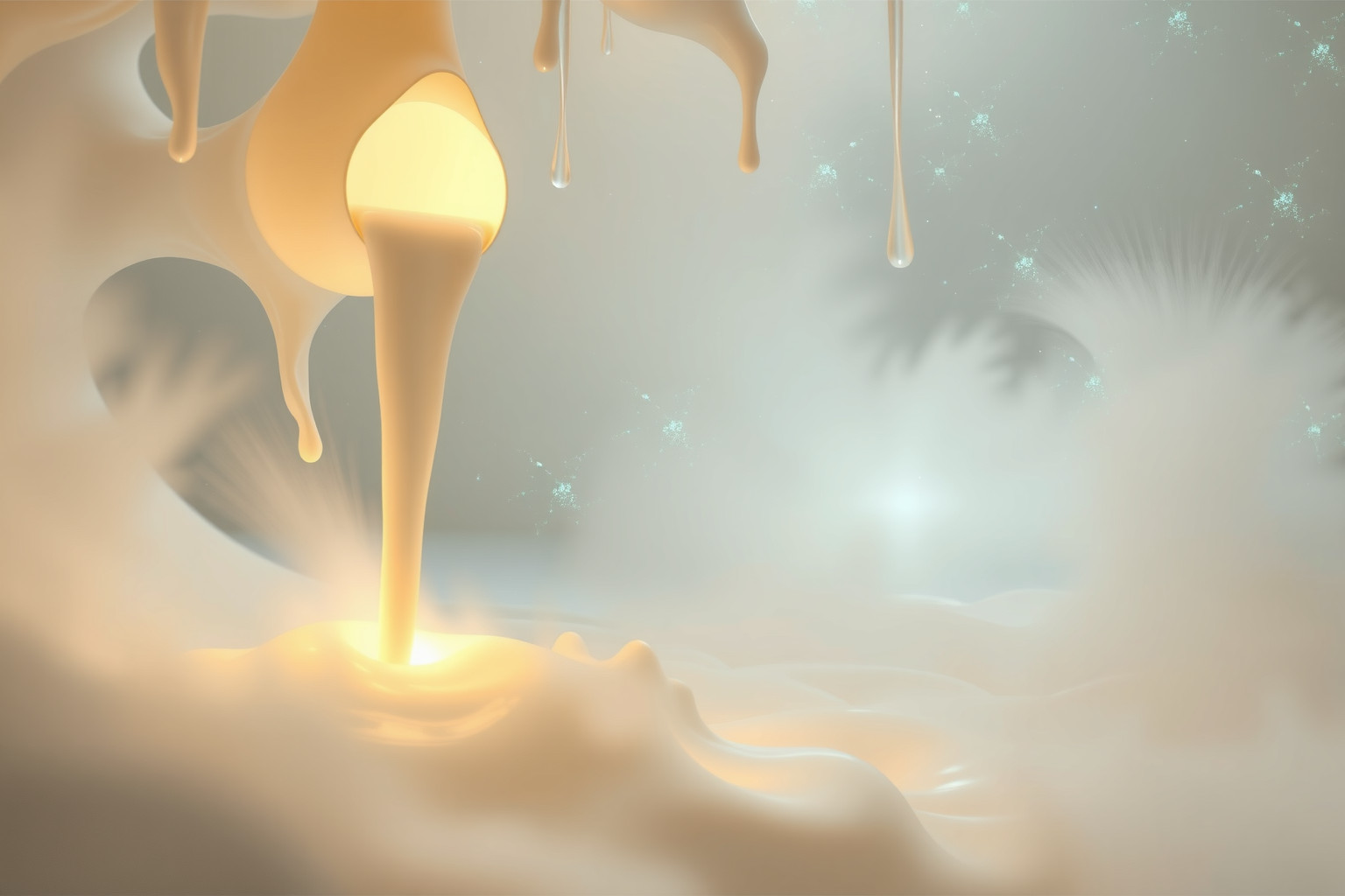 Sognare troppo latte simboleggia abbondanza o eccesso emotivo.