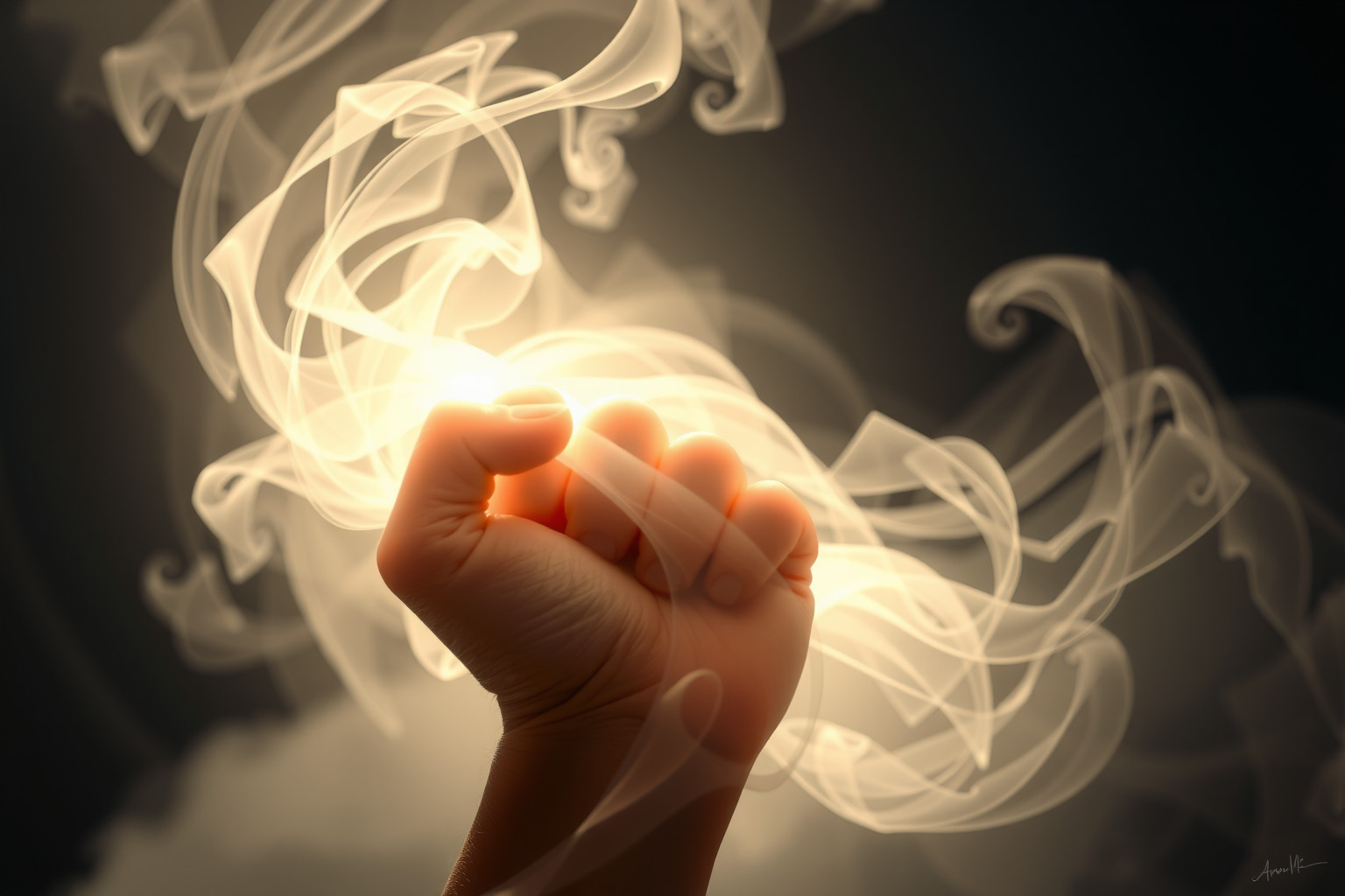 Sognare un pugno chiuso simboleggia forza interiore e determinazione.