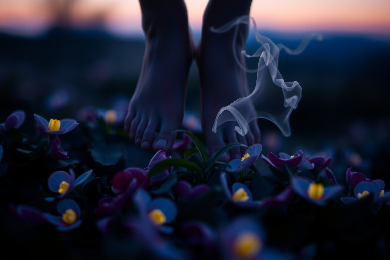 Sognare viole notturne simboleggia mistero e intimità nascosta.