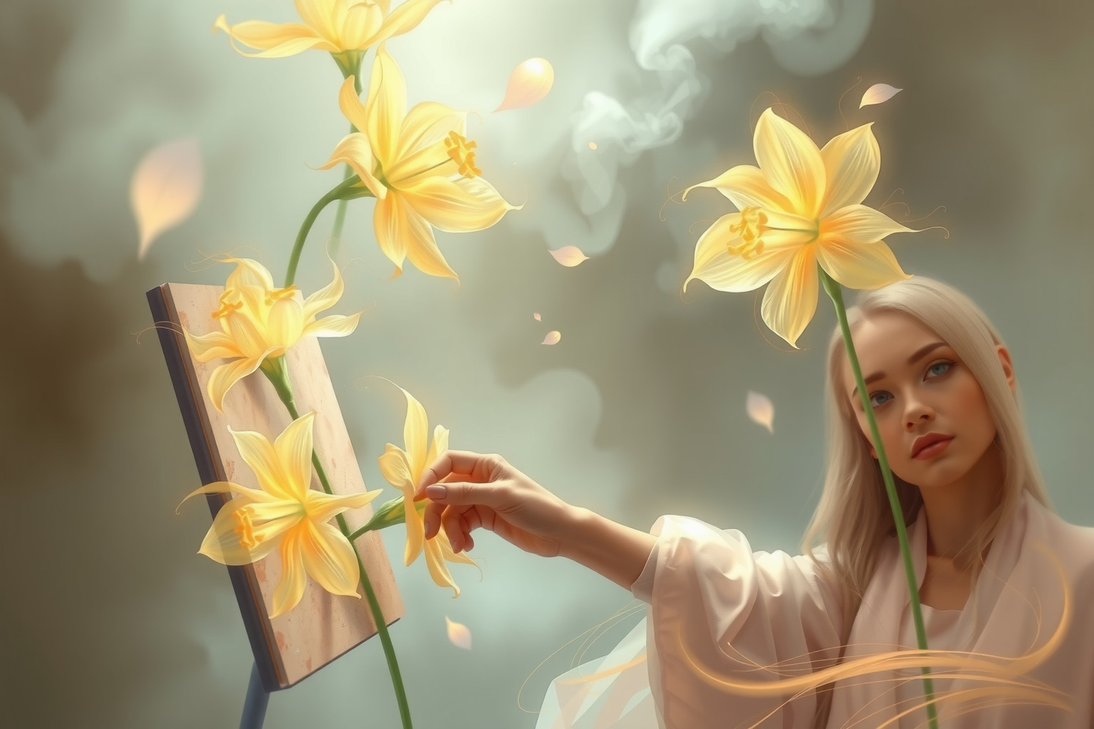 Sognare di dipingere narcisi simboleggia creatività e crescita personale.
