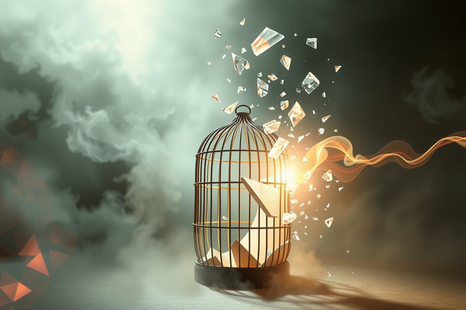 Sognare di distruggere una gabbia simboleggia la voglia di libertà.