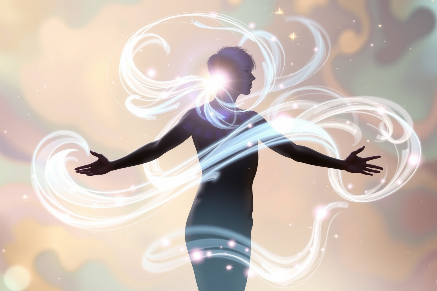 Sognare un'aura potente simboleggia forza interiore e protezione.