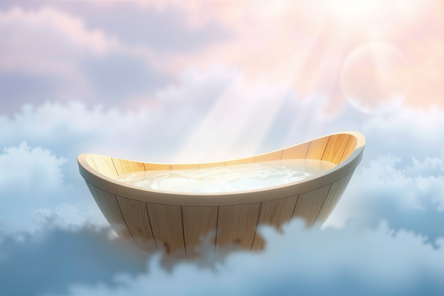 Sognare vasca di legno simboleggia rinascita emotiva e spirituale profonda.