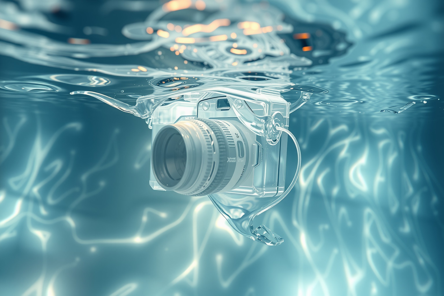 Sognare acqua fotografata riflette emozioni profonde e fluidità interiore.