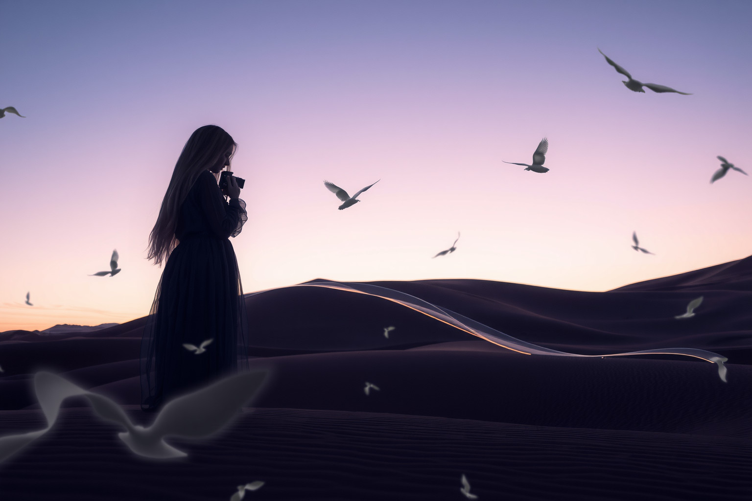 Sognare di fotografare in un deserto simboleggia profonda introspezione personale.