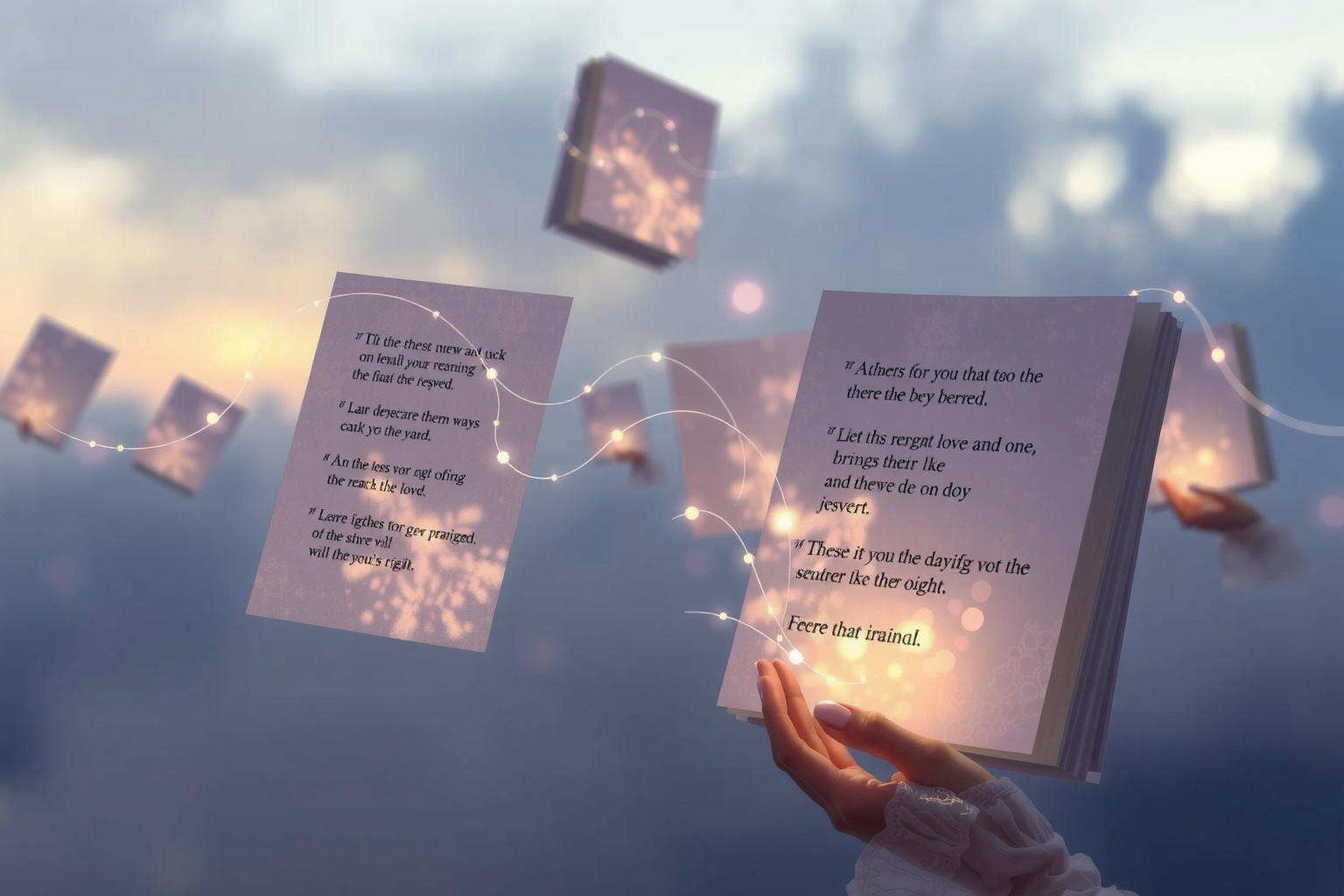 Sognare poesie memorizzate indica desiderio di espressione creativa.
