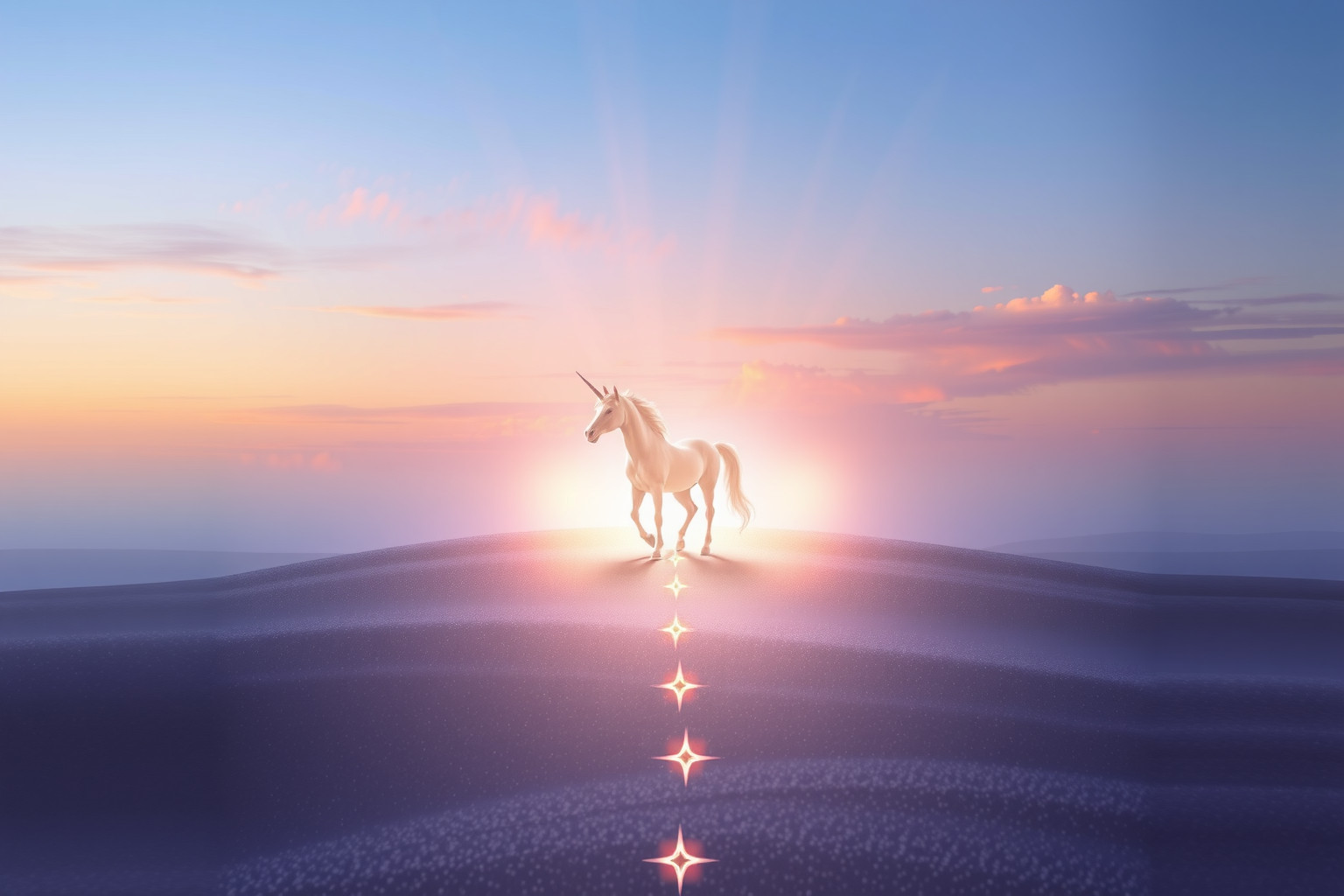 Sognare unicorni inseguiti simboleggia la ricerca di ideali impossibili.