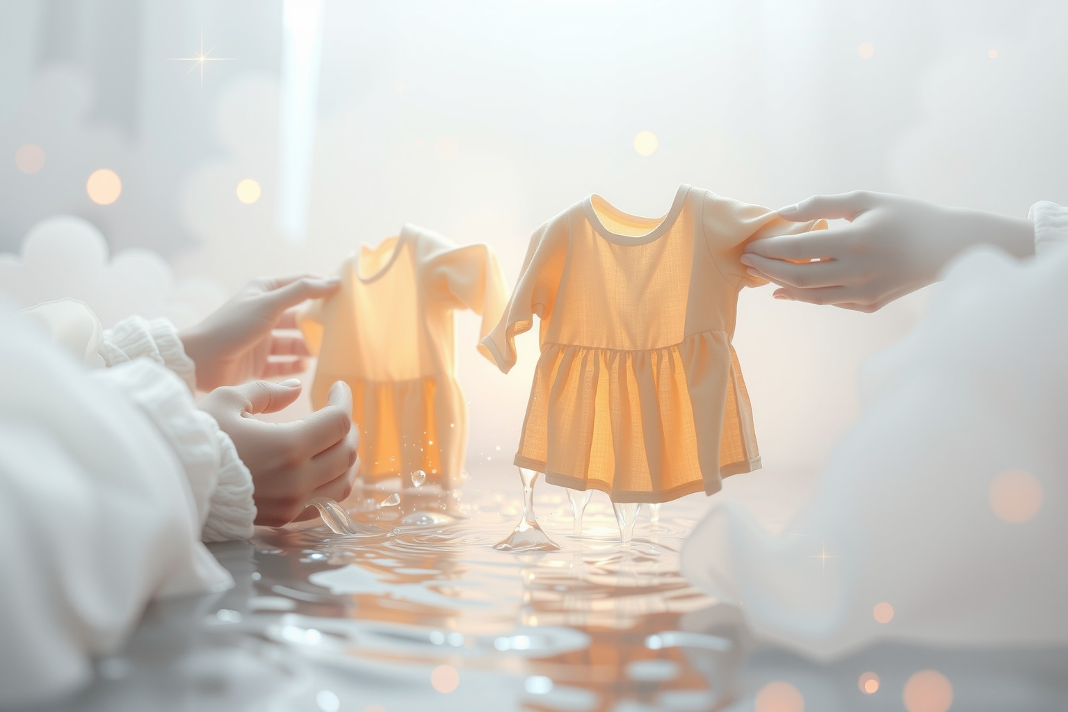Sognare di lavare vestiti per bambini simboleggia purificazione emotiva.