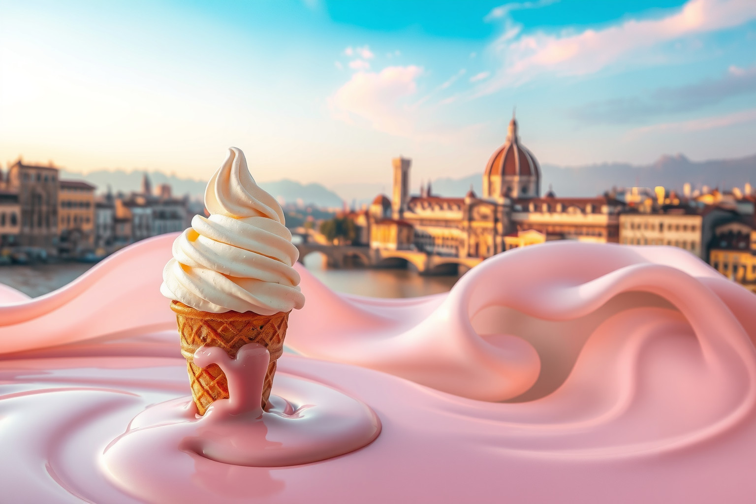 Sognare gelato a Firenze simboleggia piaceri effimeri e desideri fugaci.