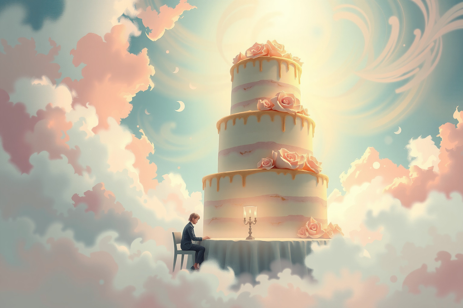 Sognare torta gigante da solo simboleggia abbondanza e successo personale.