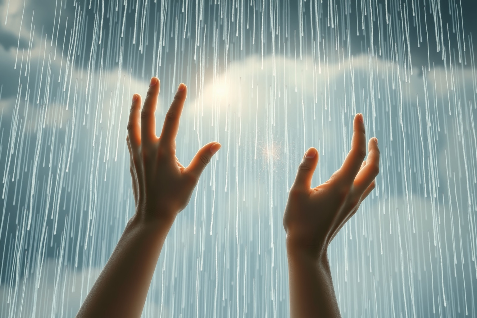 Sognare pioggia incessante simboleggia emozioni fuori controllo e purificazione.