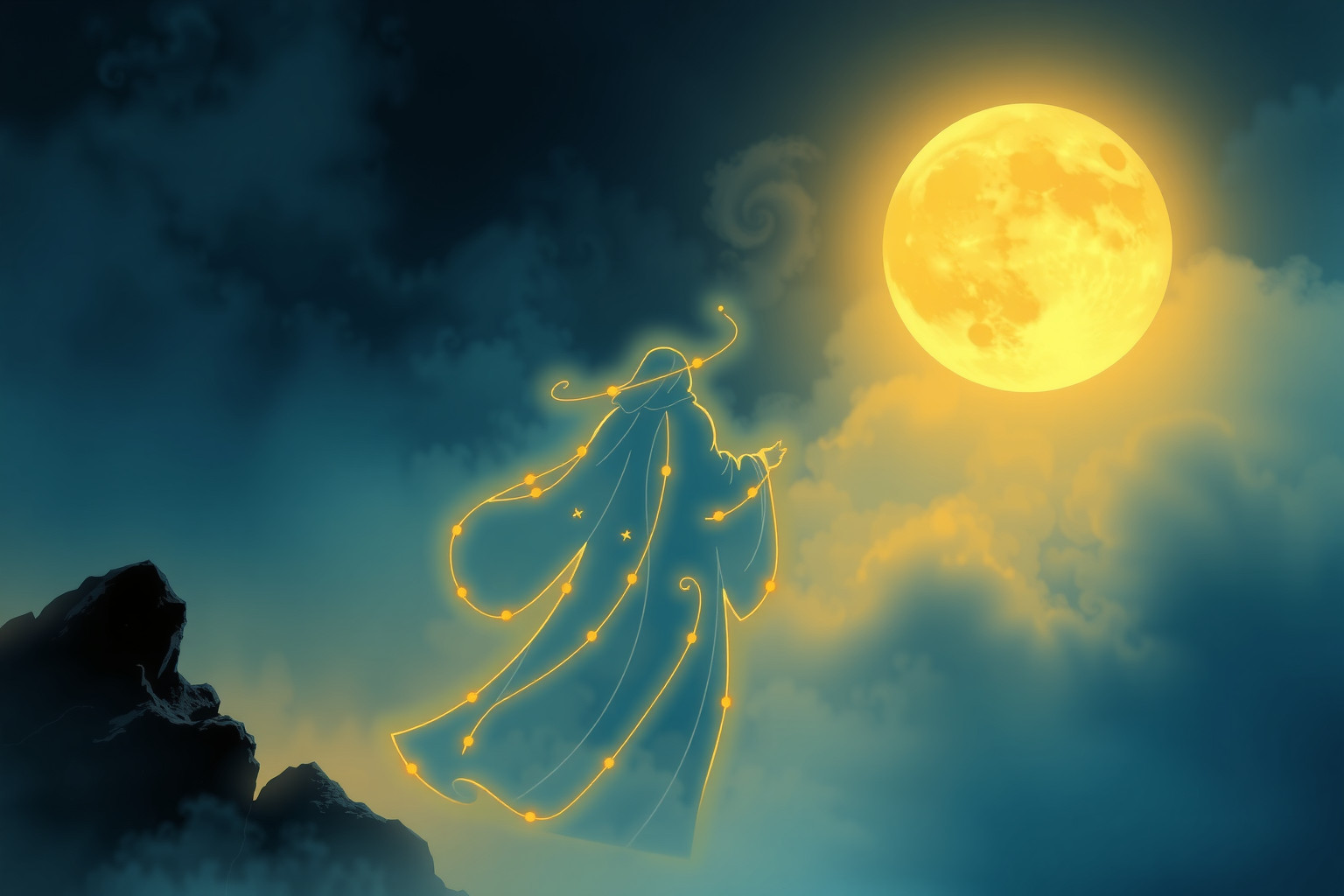 Sognare un alchimista saggio indica trasformazione spirituale profonda.
