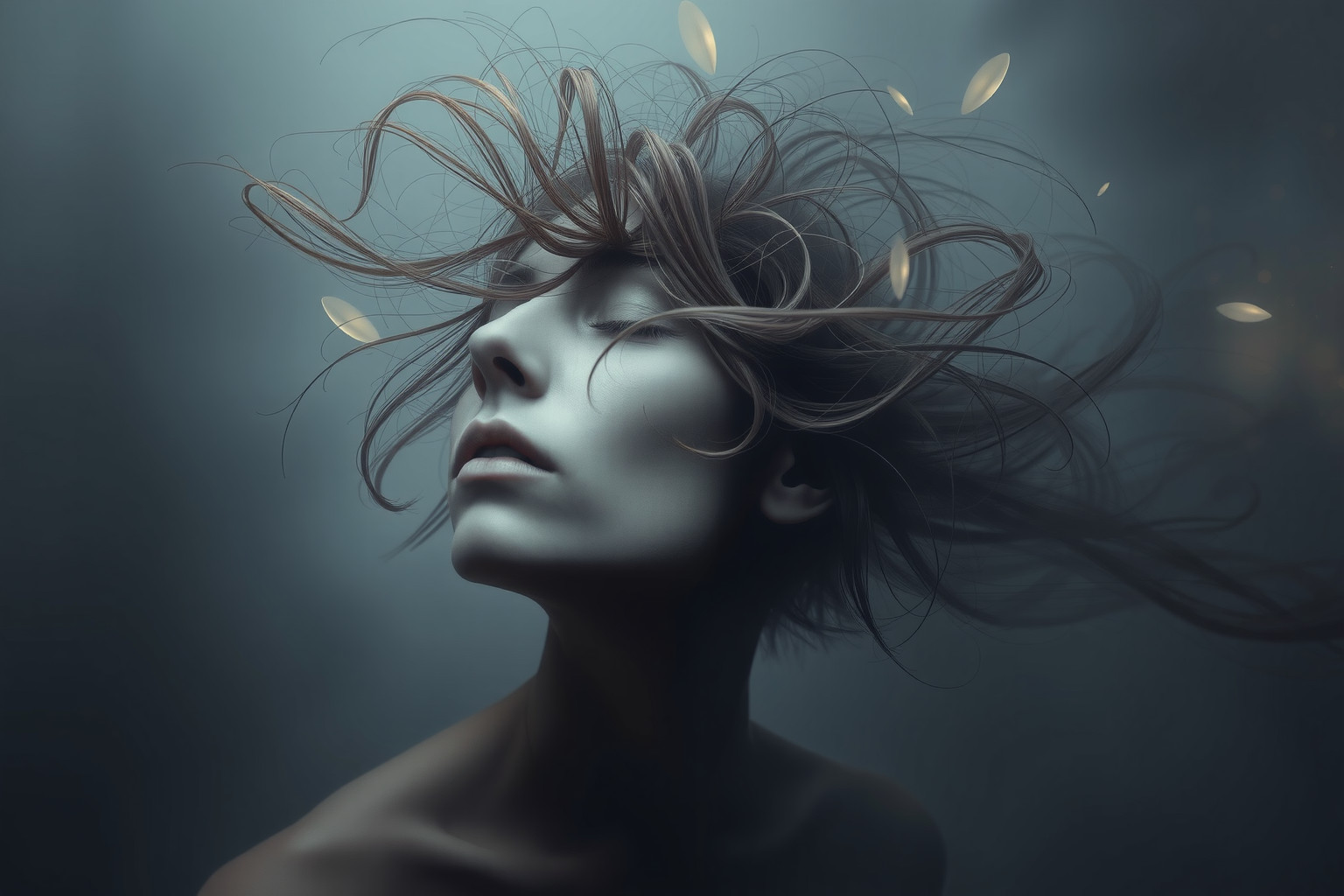 Sognare capelli persi simboleggia paura di invecchiare e perdere fascino.