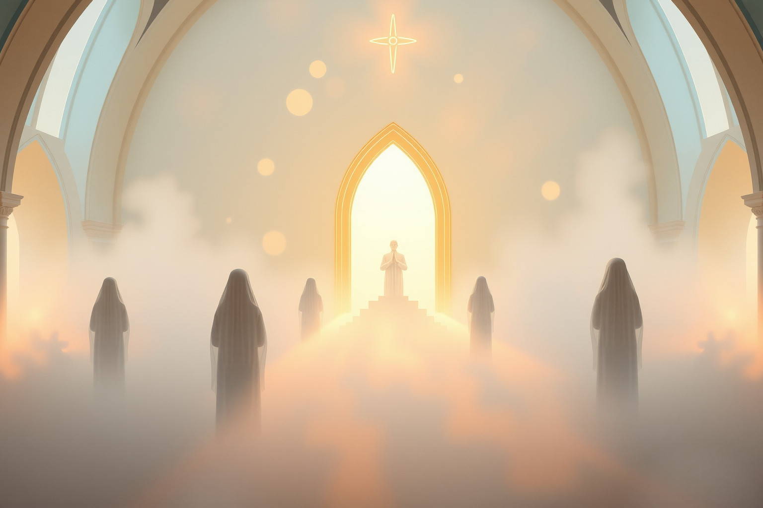 Sognare preghiera mattutina in luogo sacro simboleggia nuova speranza.