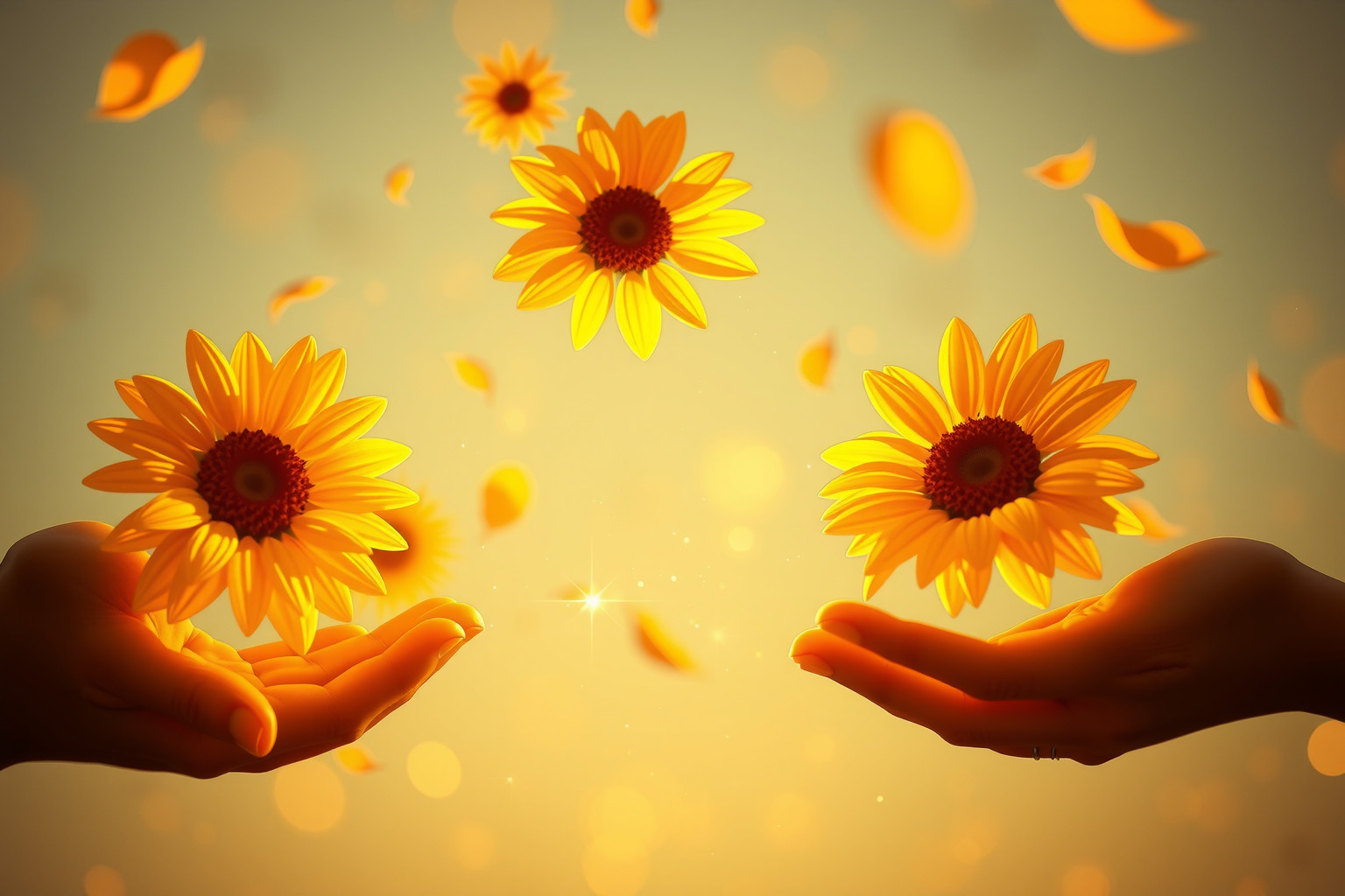Sognare di regalare girasoli simboleggia affetto sincero e generosità.