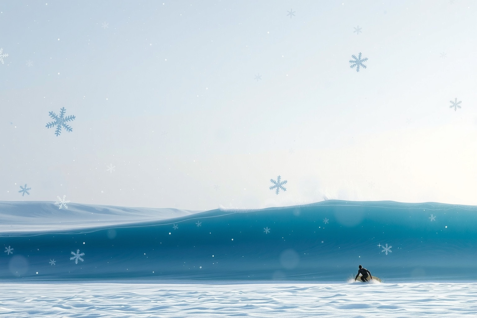 Sognare surf in inverno simboleggia sfide affrontate con coraggio.