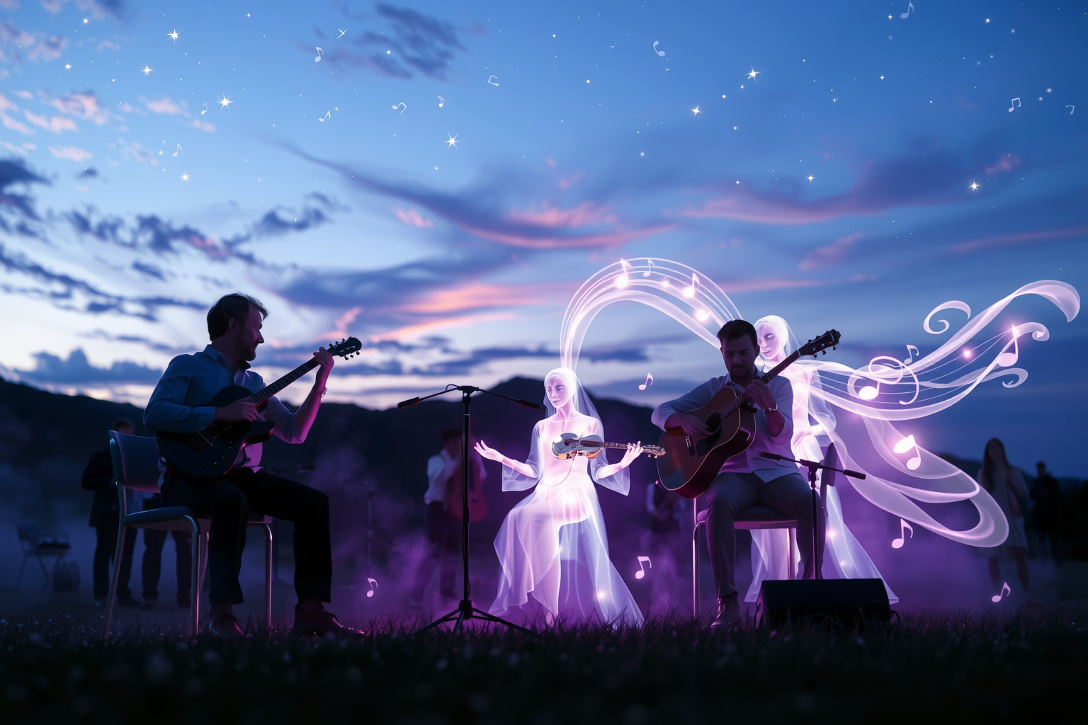 Sognare un concerto all'aperto simboleggia gioia e libertà espressive.