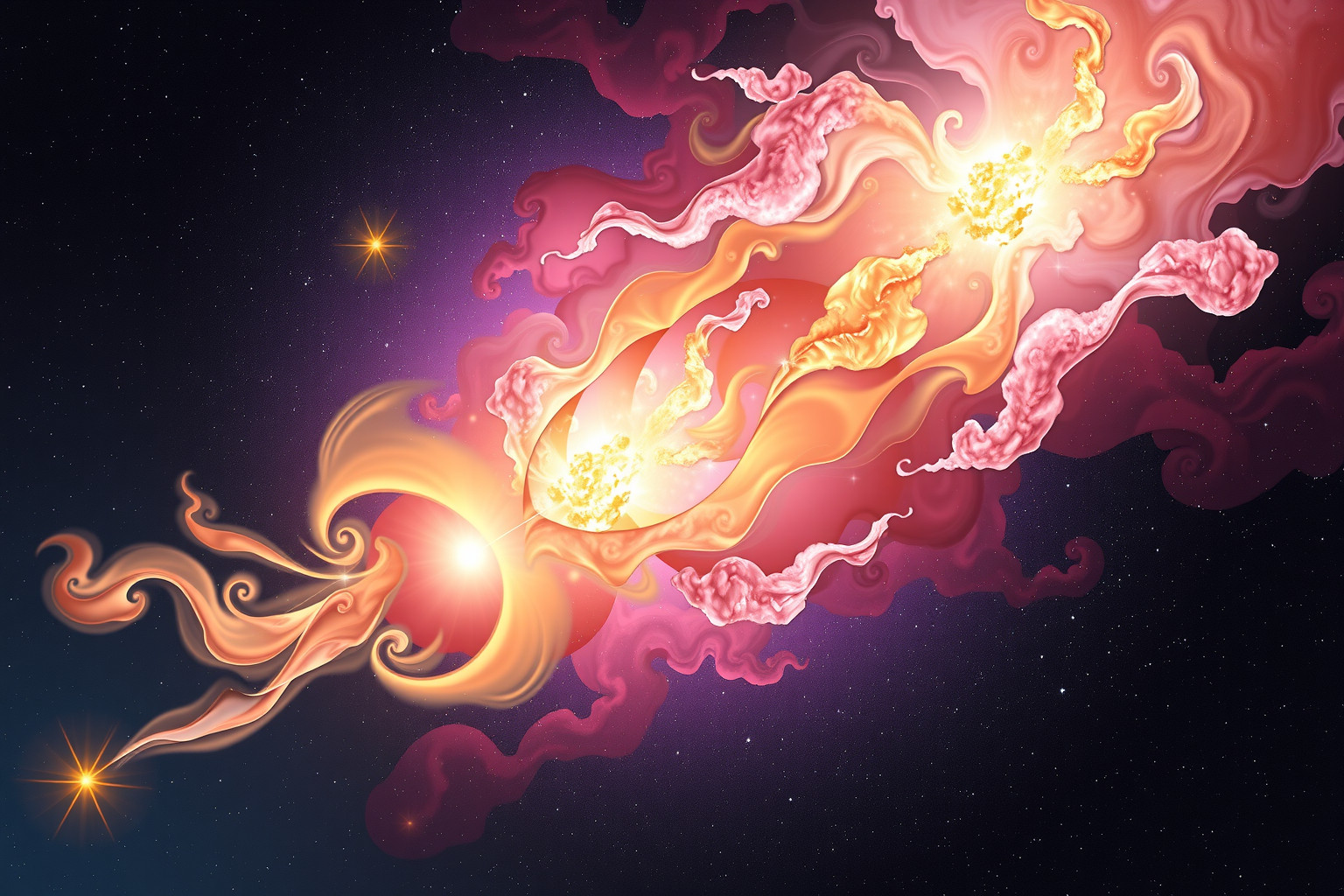 Sognare esplosioni cosmiche simboleggia trasformazione e rinascita profonda.