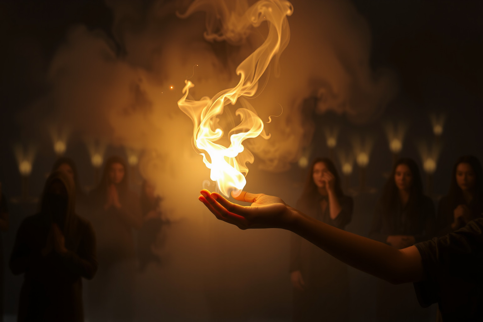 Sognare fracchie accese simboleggia guida spirituale e trasformazione interiore.