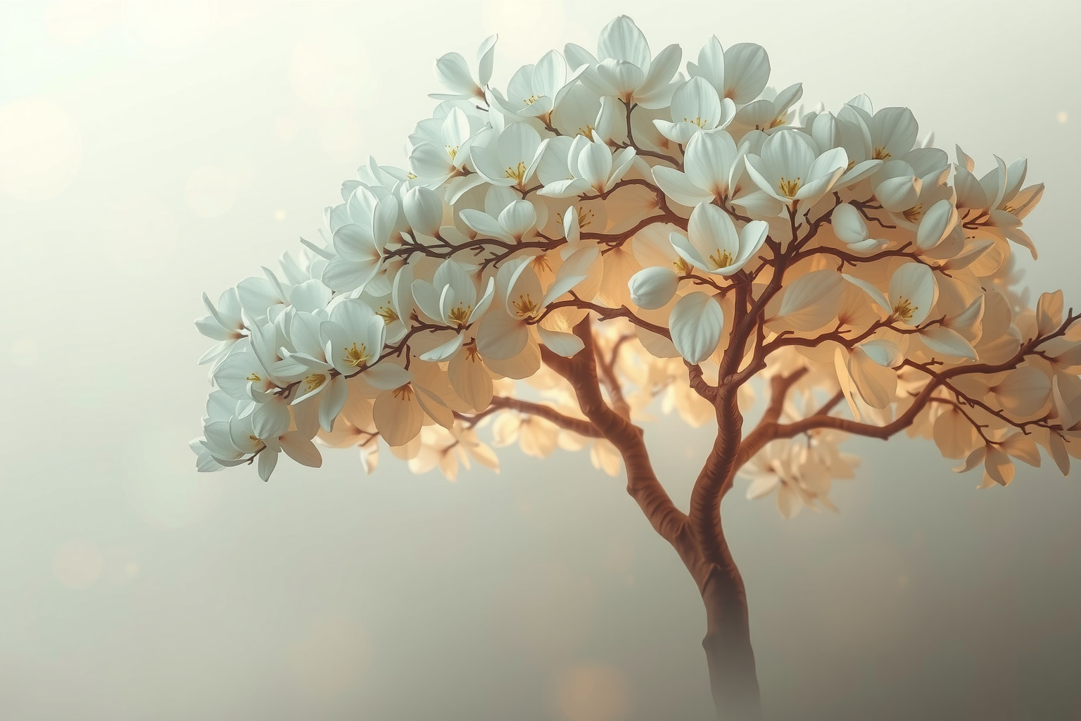 Sognare un albero in fiore simboleggia rinascita e speranza.