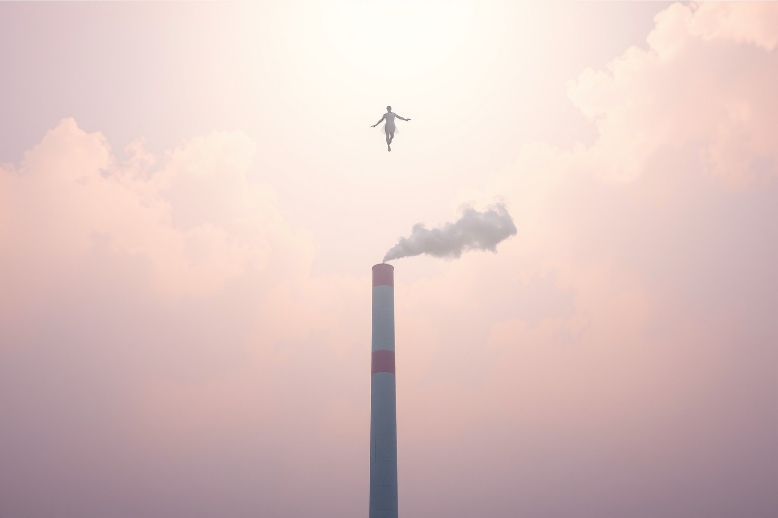 Sognare di volare sopra ciminiere simboleggia libertà e ambizione.