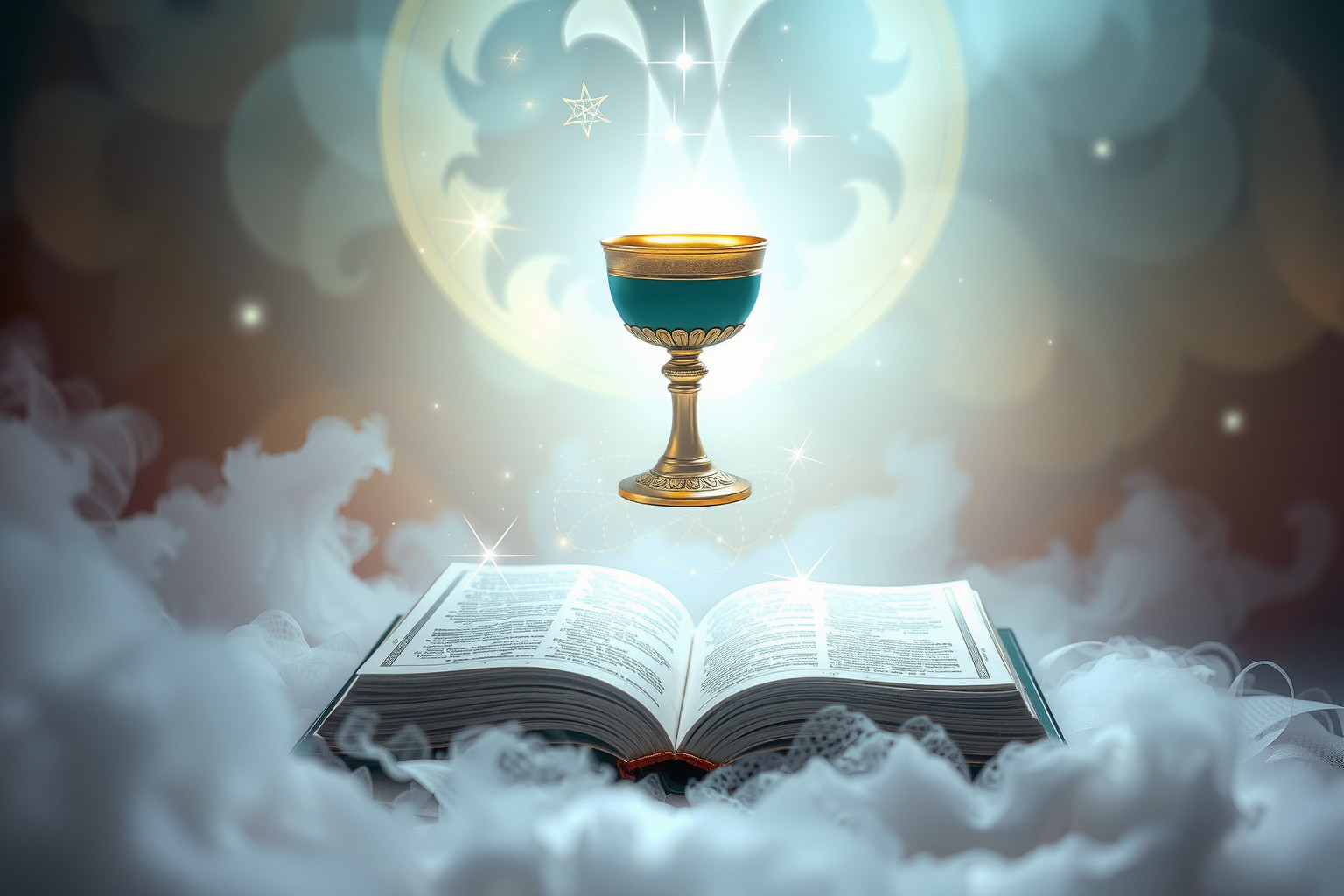 Sognare il Santo Graal simboleggia ricerca spirituale e saggezza profonda.