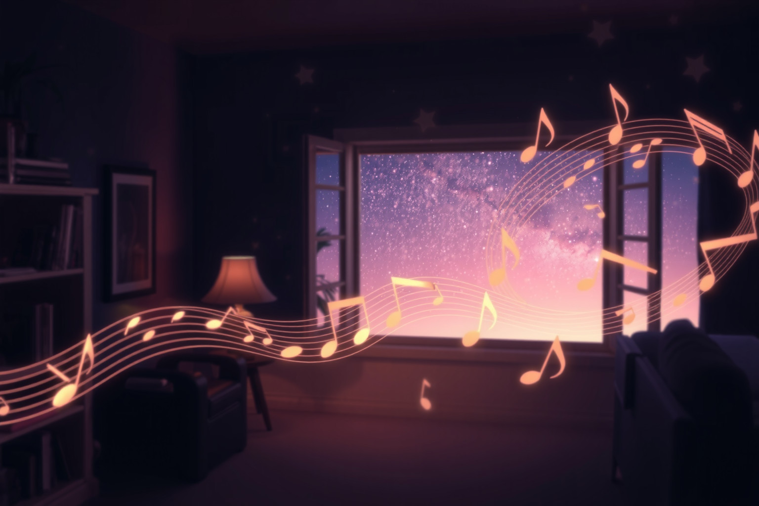 Sognare musica serale in casa simboleggia pace e armonia interiore.