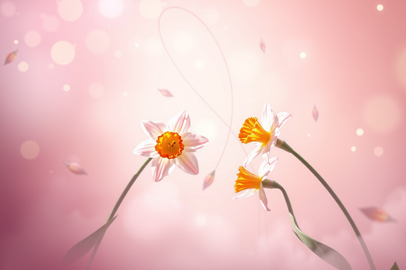 Sognare narcisi rosa simboleggia amore dolce e romantico puro.
