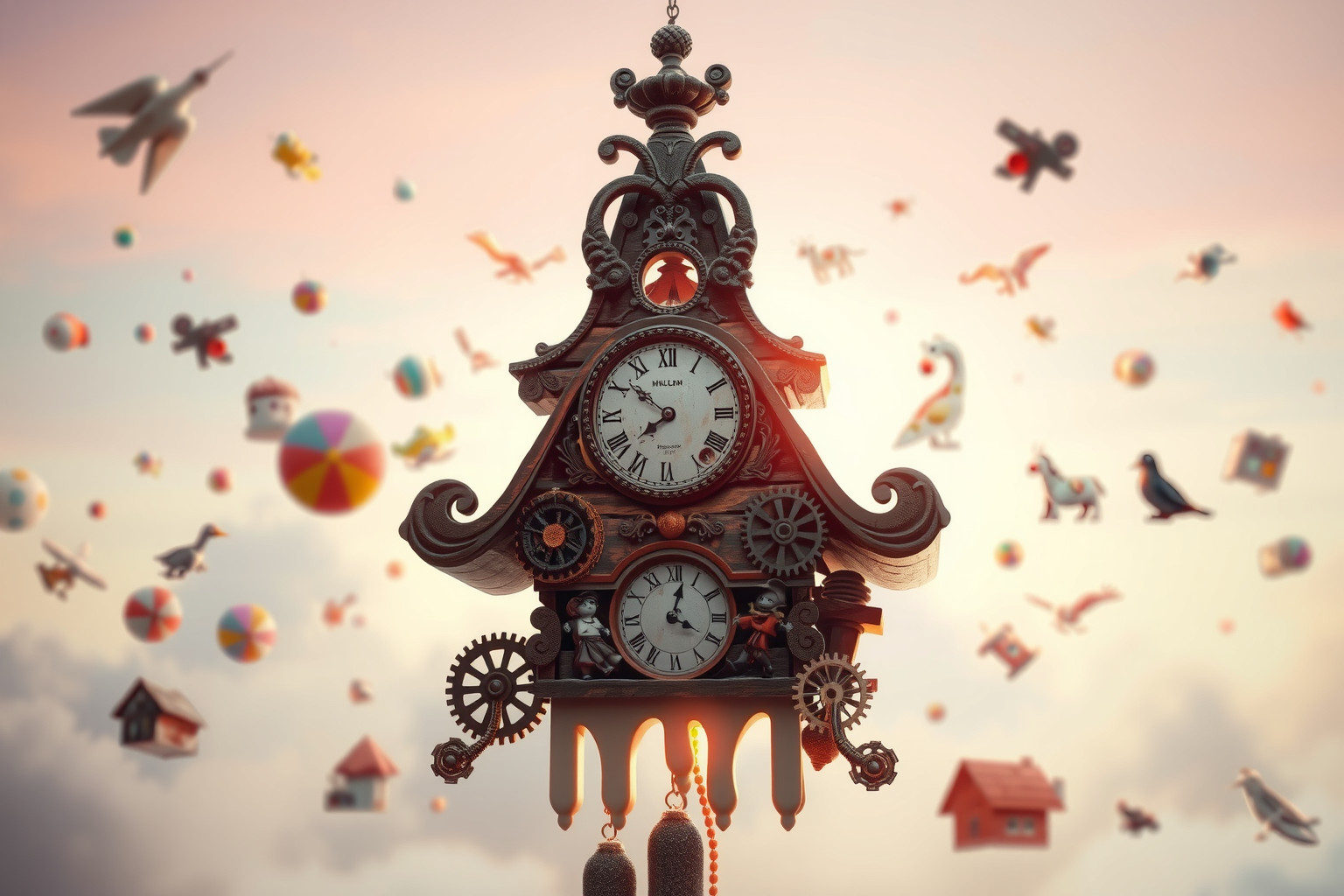 Gli orologi a cucù kitsch evocano infanzia, tempo e nostalgia profonda.