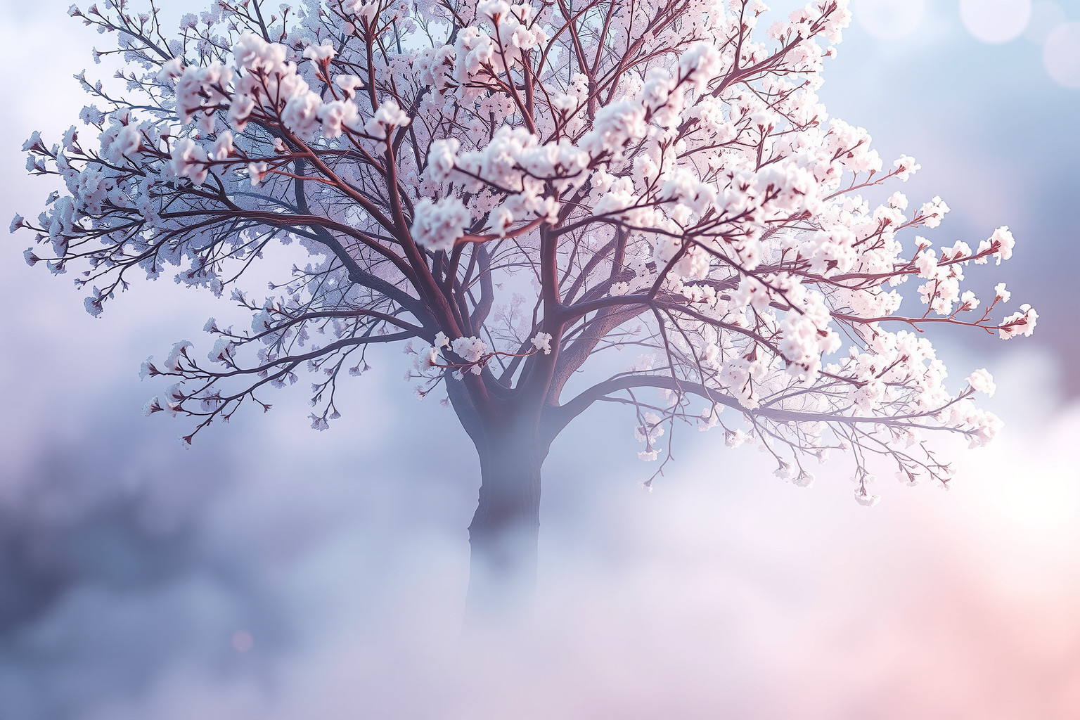 Sognare un albero di Maggio nella nebbia simboleggia mistero e rinascita.