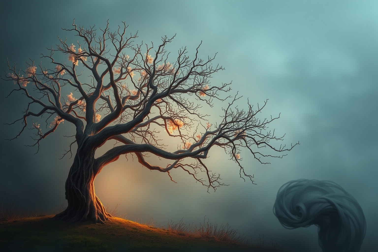 Sognare un albero di maggio secco indica ostacoli e malesseri.
