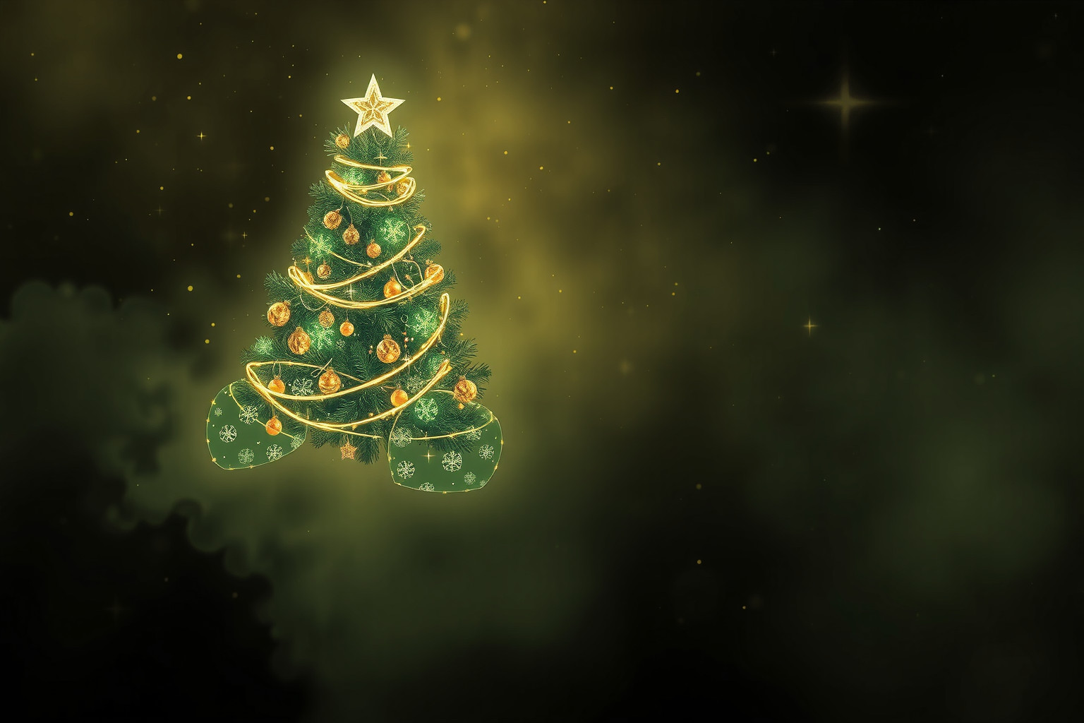 Sognare un albero di Natale splendente simboleggia gioia e speranza.