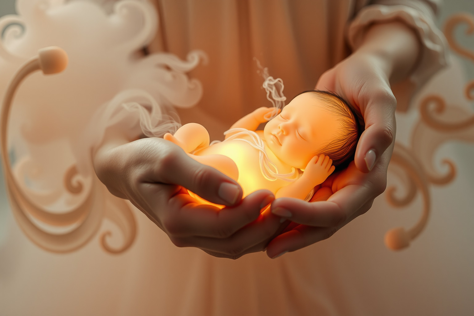 Sognare un bambino che piange in braccio ad altri indica insicurezza emotiva.