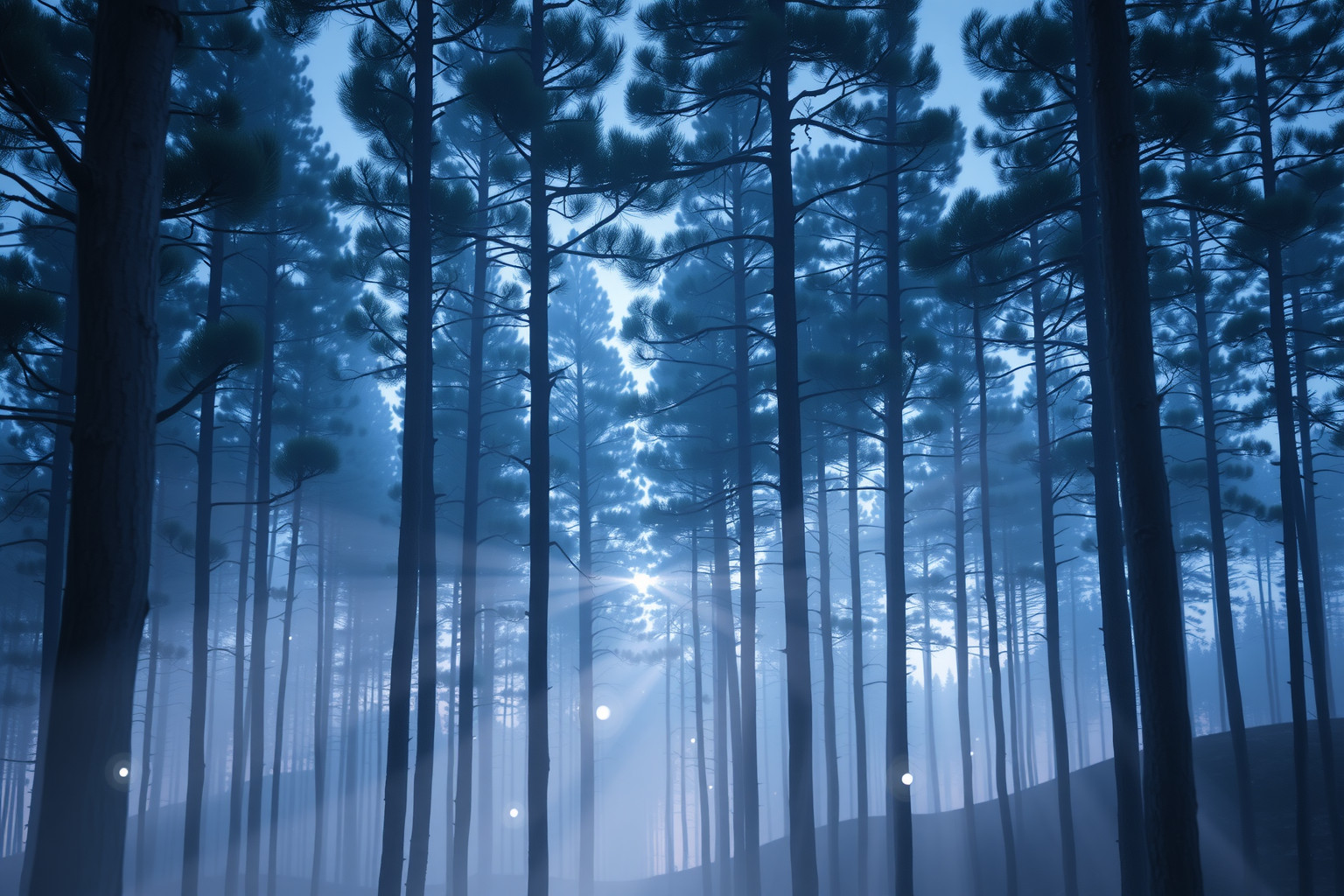 Sognare un bosco di pini simboleggia pace interiore profonda.