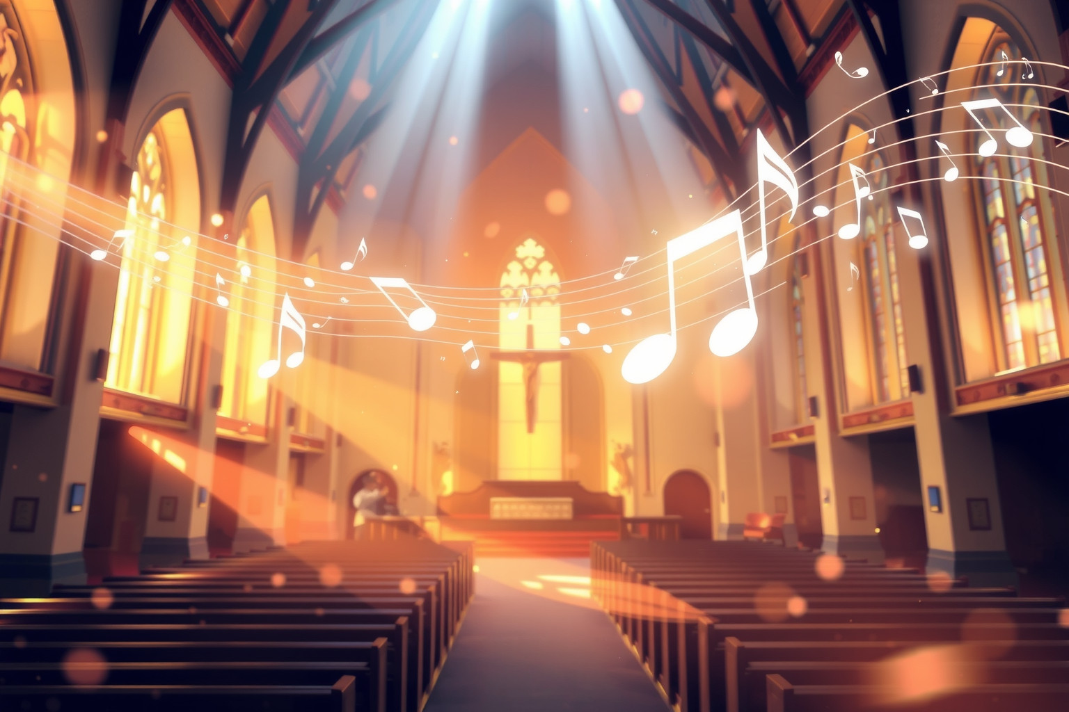 Sognare un canto in chiesa rappresenta pace interiore e spiritualità.