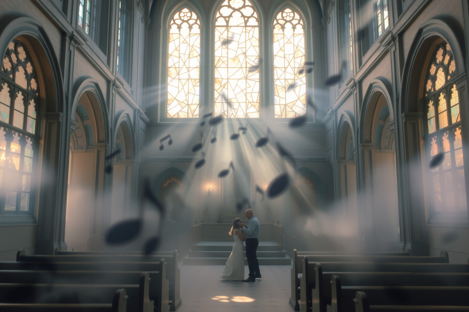 Sognare un canto interrotto in chiesa simboleggia conflitti interiori.