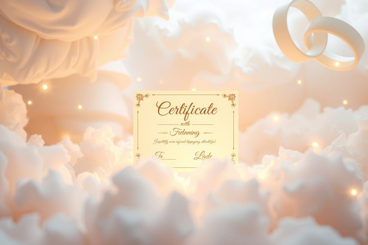 Sognare un certificato di matrimonio nuovo simboleggia nuovi inizi amorosi.