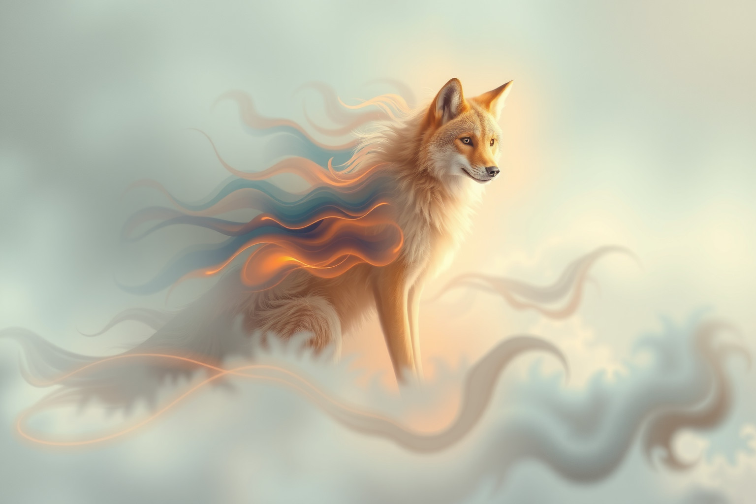 Il coyote nei sogni simboleggia inganno e trasformazione personale.