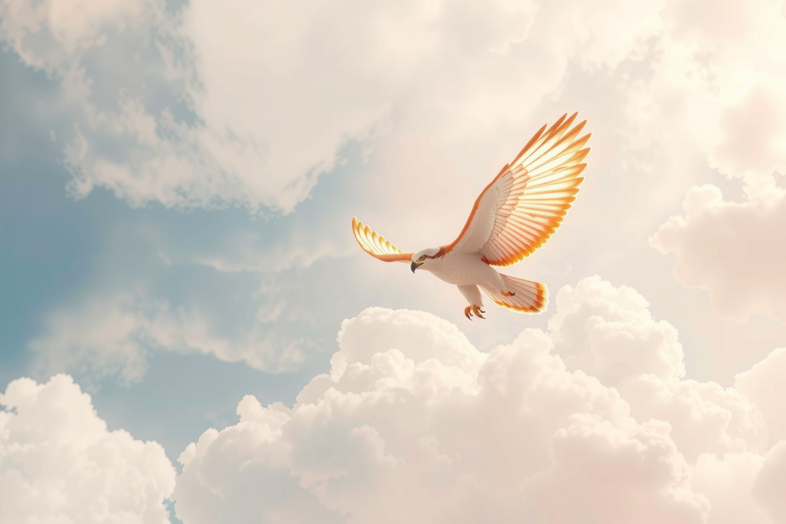 Sognare un falco in volo simboleggia libertà e visione chiara.