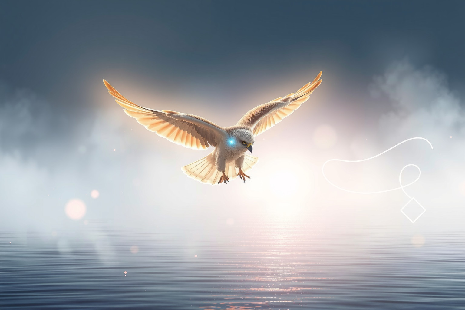Sognare un falco pescatore addomesticato simboleggia controllo e potere interiore.